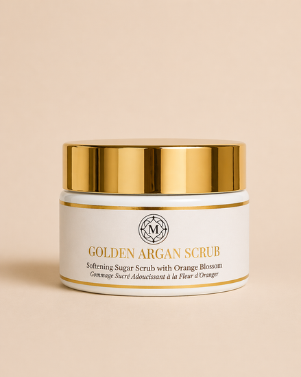 GOLDEN ARGAN SCRUB - Softening Sugar Scrub with Orange Blossom