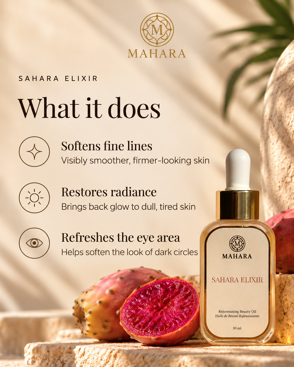 Sahara Elixir prickly pear seed oil by Mahara Rituals