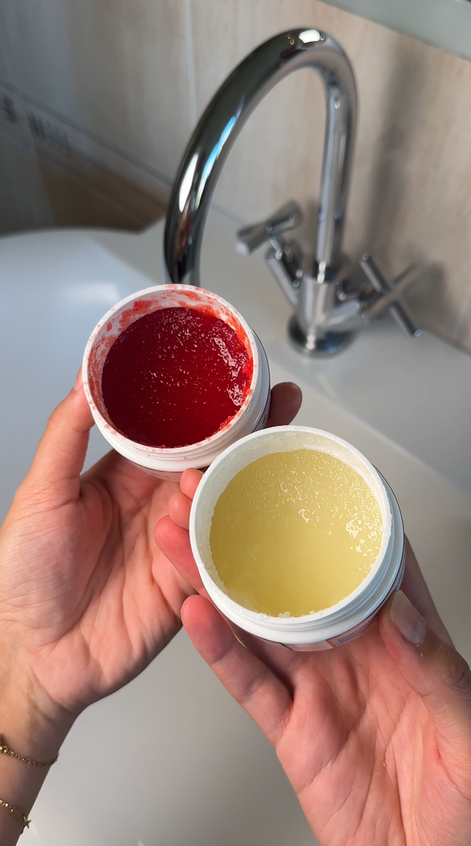 The Argan Scrub Duo sugar scrubs with argan oil