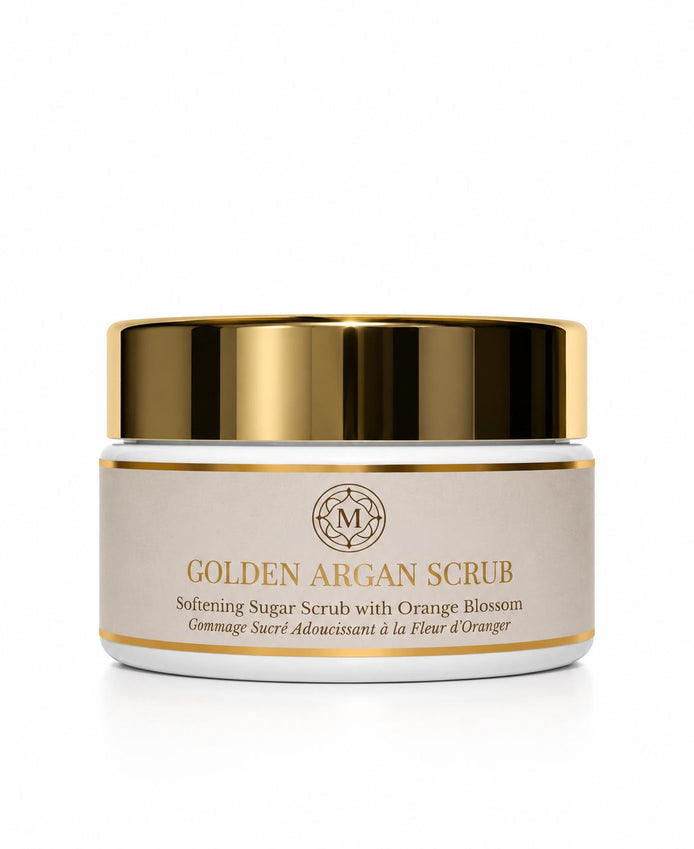 GOLDEN ARGAN SCRUB - Softening Sugar Scrub with Orange Blossom